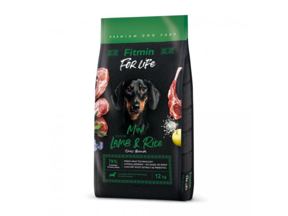 Fitmin For Life Lamb & Rice Mini krmivo pro psy 12 kg