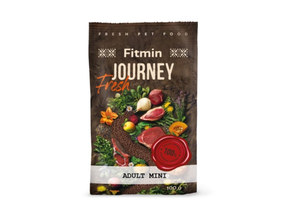 Vzorek krmiva Fitmin Fresh Journey Mini pro malé psy 100 g