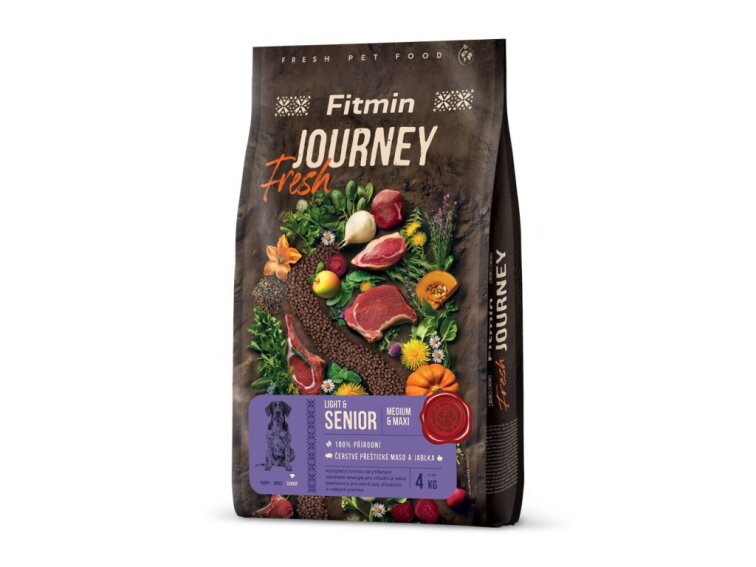 Fitmin Fresh Journey Medium & Maxi Light & Senior krmivo pro psy 4 kg