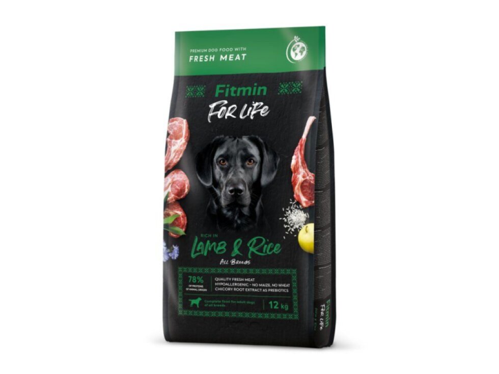 Fitmin For Life Lamb & Rice krmivo pro psy 12 kg