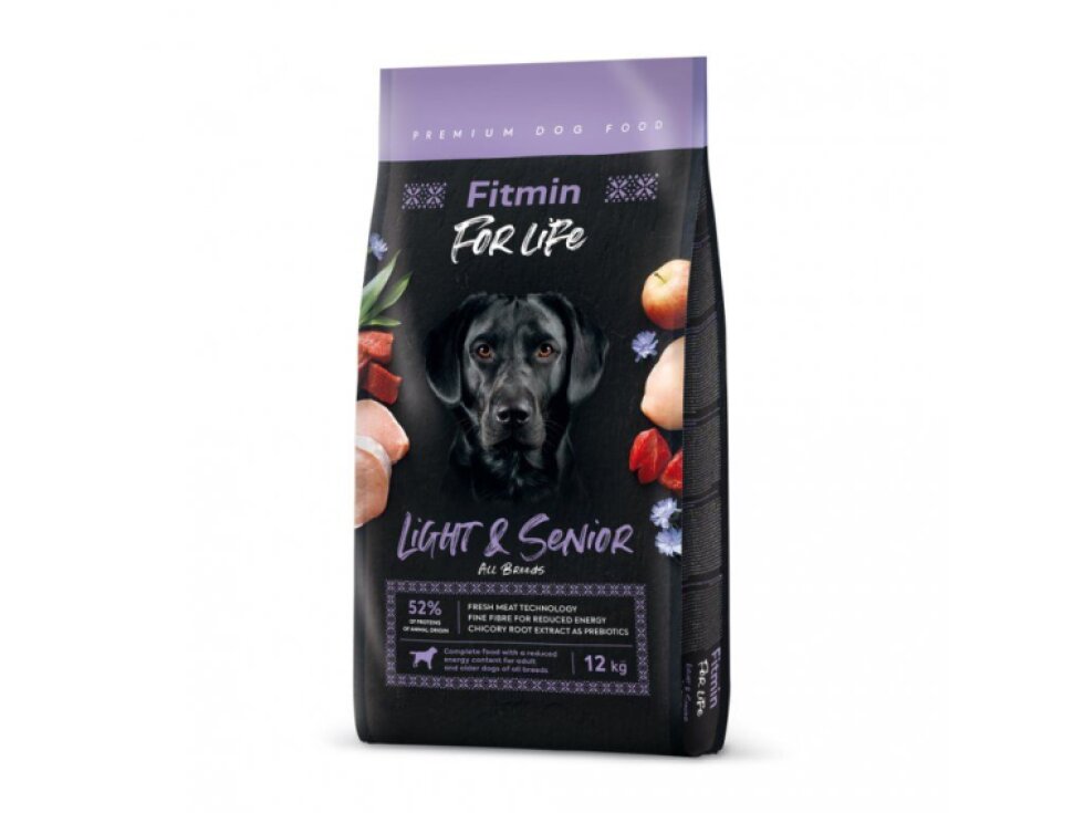 Fitmin For Life Light & Senior krmivo pro psy 12 kg
