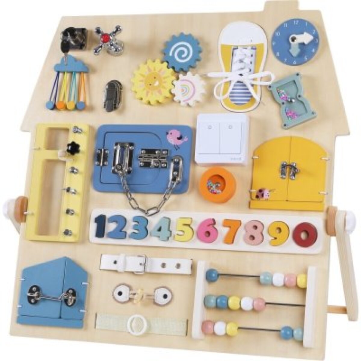2 Kids Toys Activity board Senzorická deska - Domeček