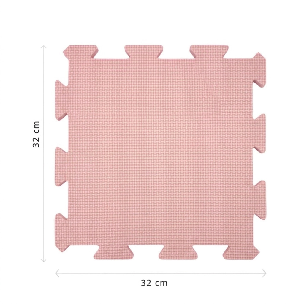 Nido Nido Pěnová hrací podložka Puzzle 9ks - Taupe Pink