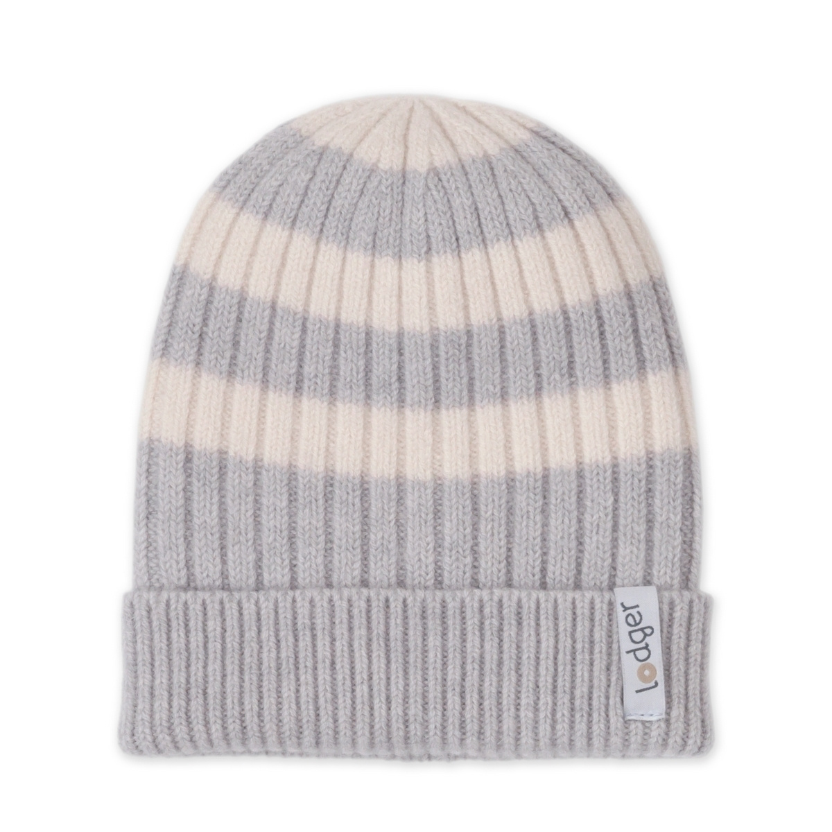 Lodger Čepice Stripe Merino - Storm, 0 - 3 měsíce