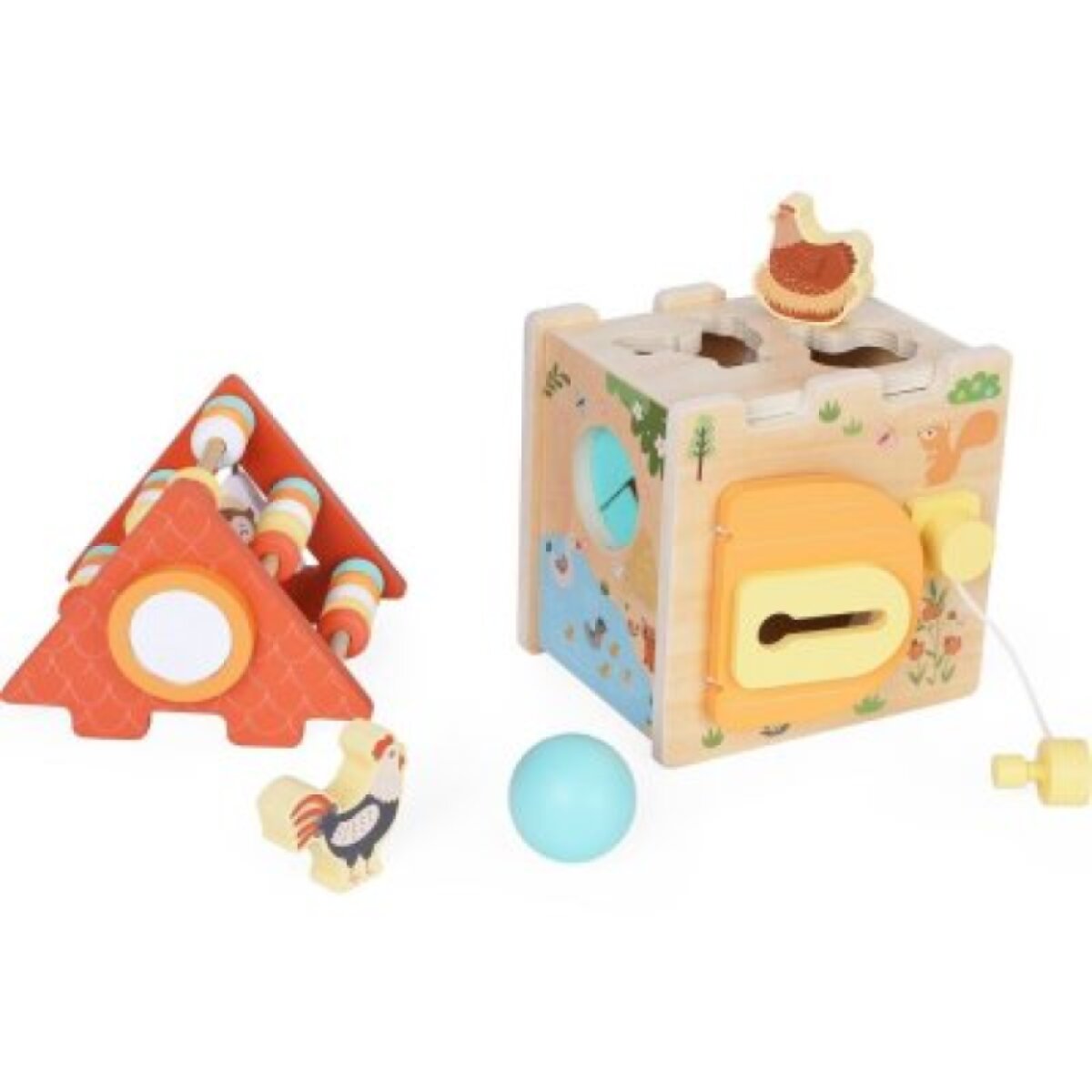 2 Kids Toys Motorická kostka 2v1 - Farma