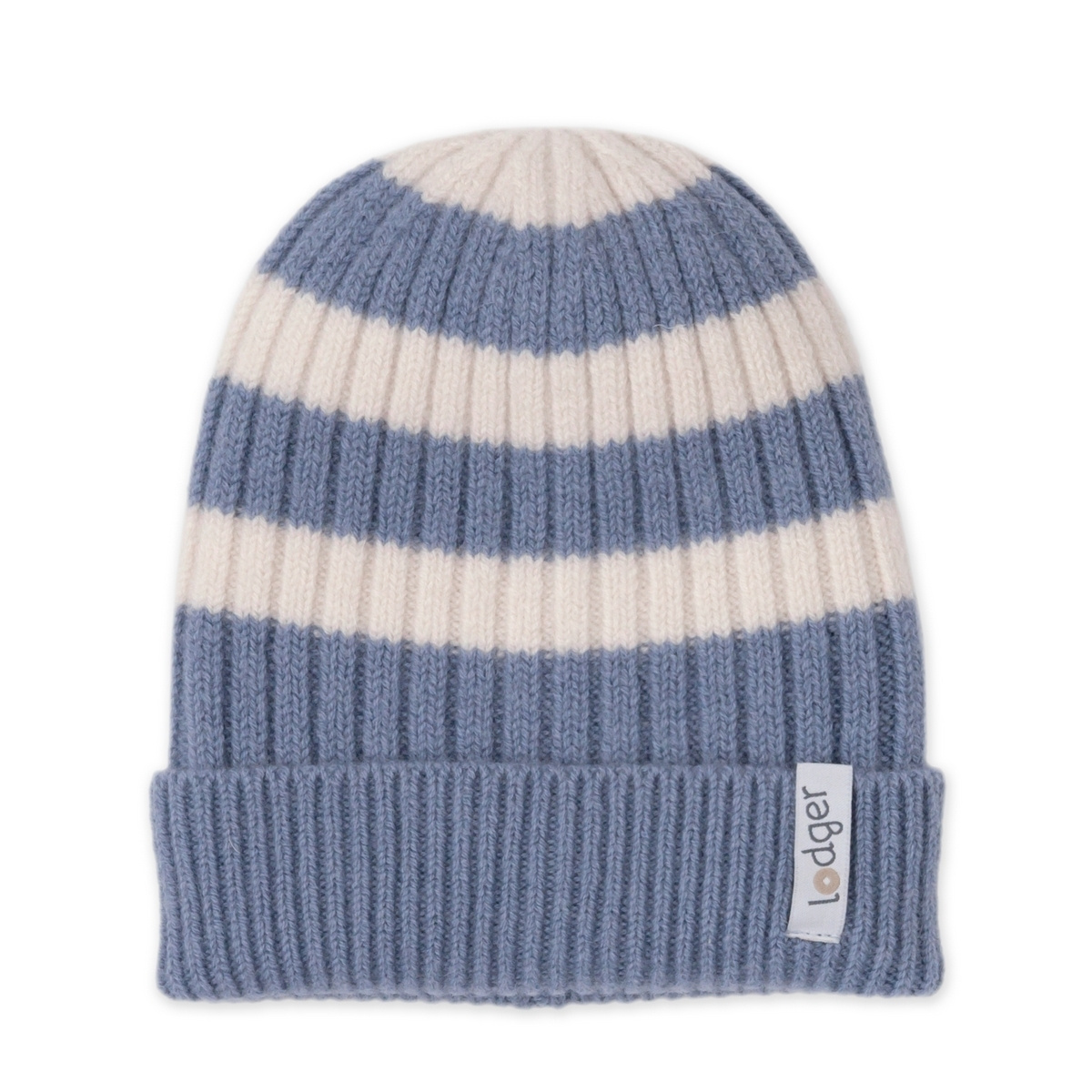 Lodger Čepice Stripe Merino - Stone, 3 - 6 měsíců