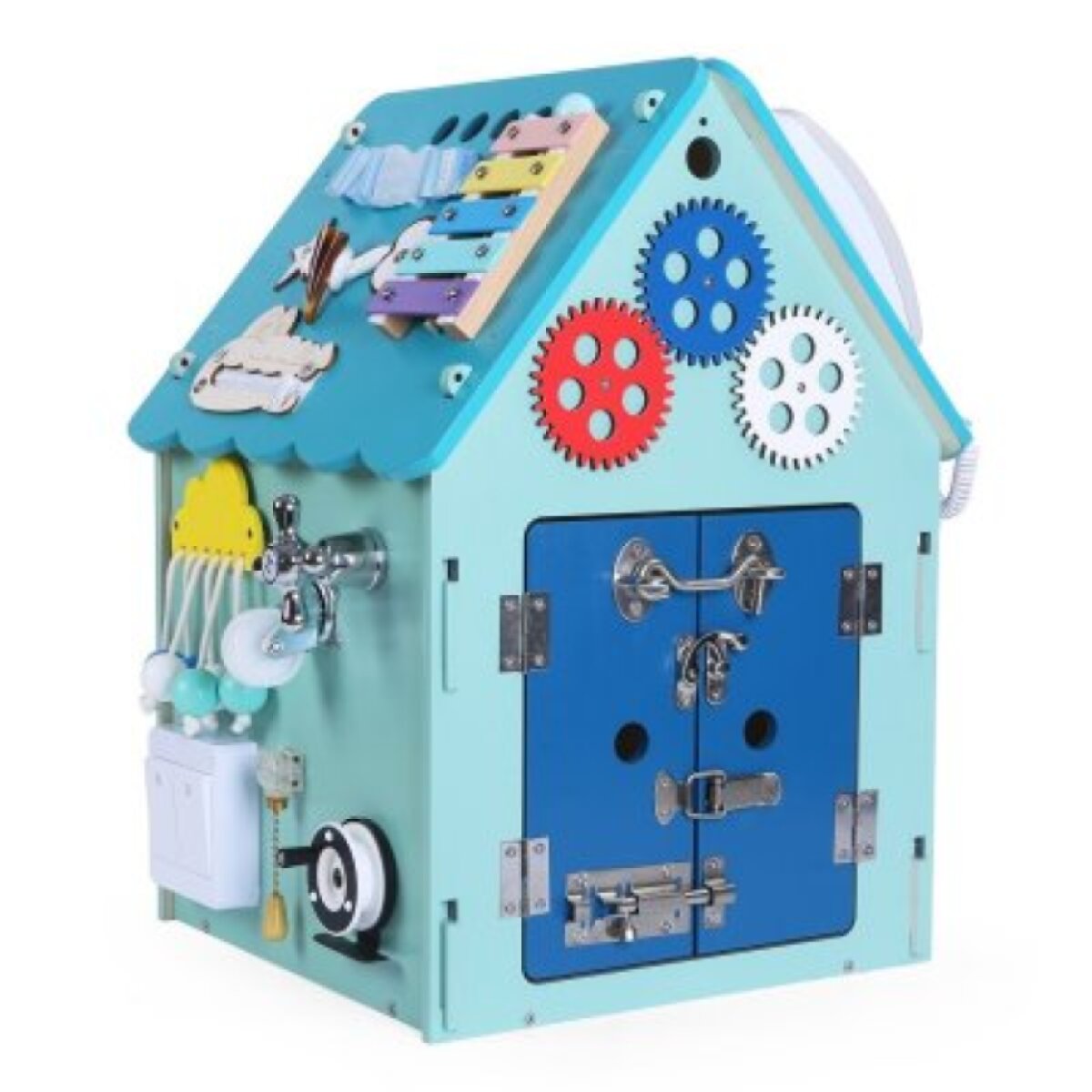 2 Kids Toys Activity board Domeček - Modrý