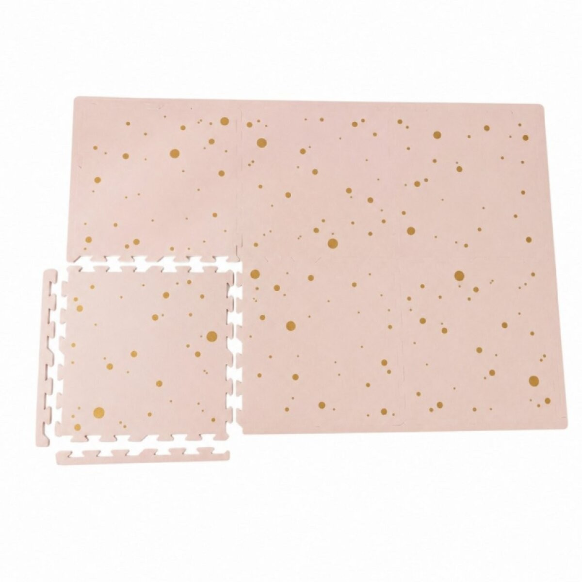 Nido Nido Pěnová hrací podložka - Pink and Gold Confetti