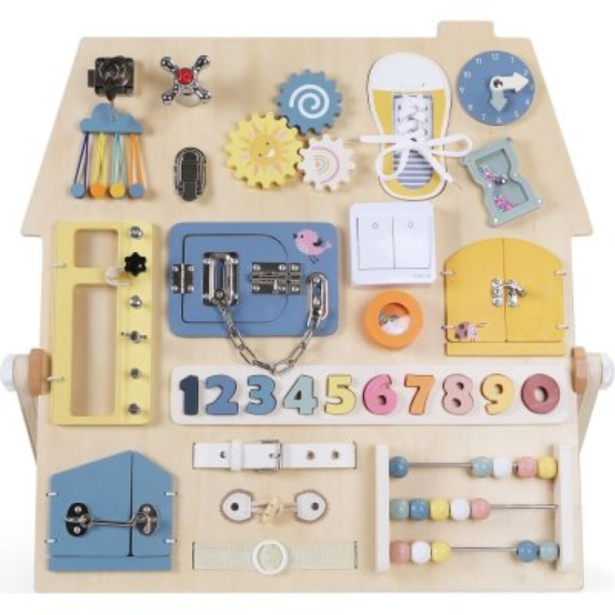 2 Kids Toys Activity board Senzorická deska - Domeček