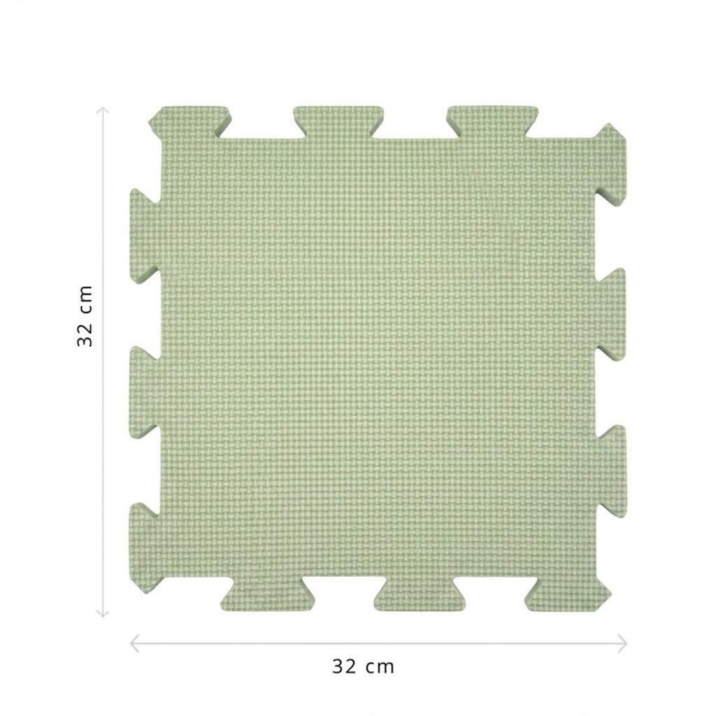 Nido Nido Pěnová hrací podložka Puzzle 36ks 180 x 180 cm - Green/Caramel/Sandstone/Ivory