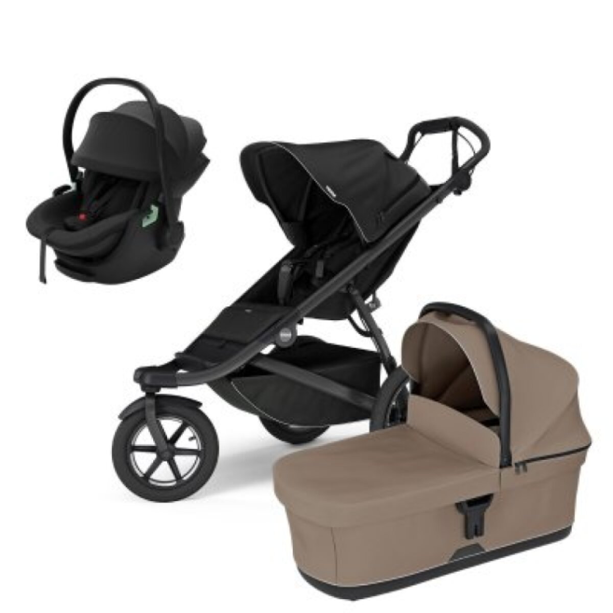 Thule Urban Glide 3 Kompletní kočárek + Autosedačka Maple - Black/Tinted Taupe