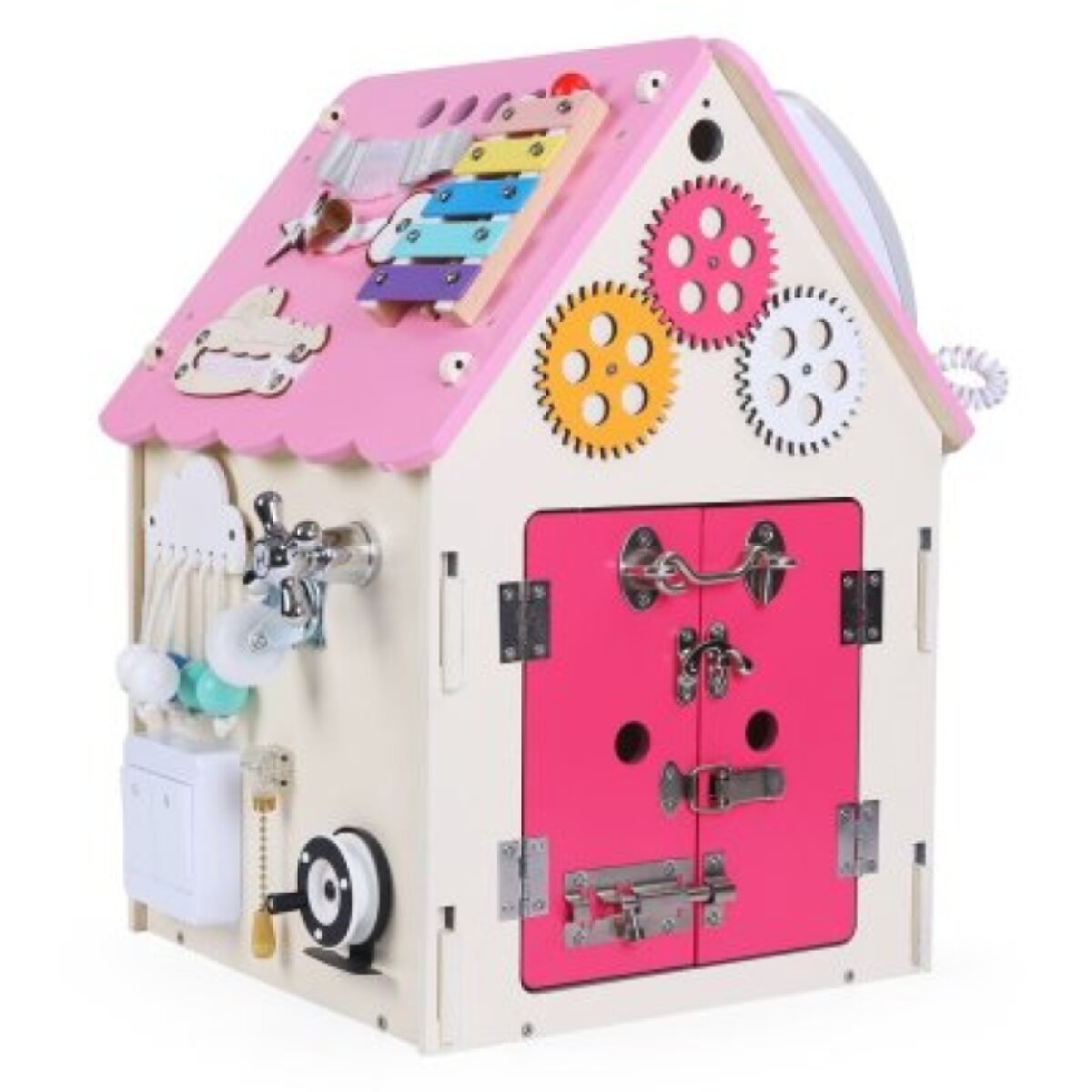 2 Kids Toys Activity board Domeček - Růžový