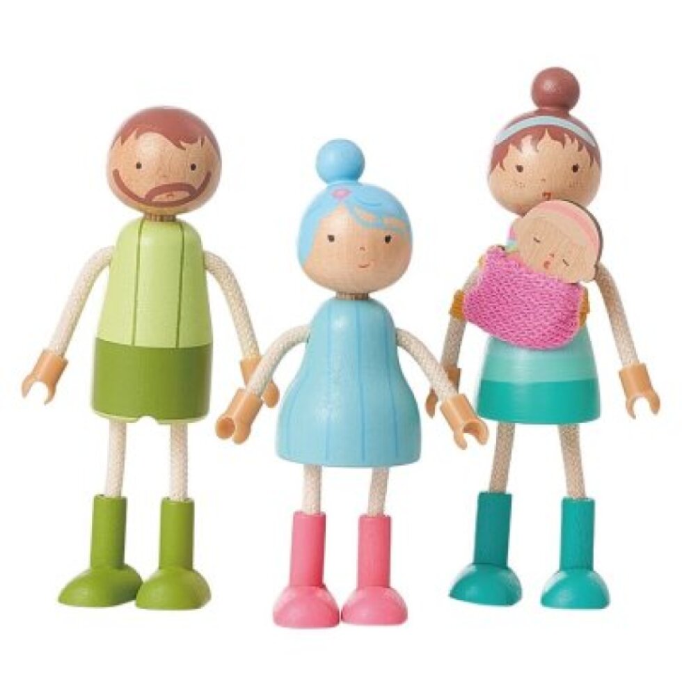 2 Kids Toys Sada nábytku s rodinou 5v1