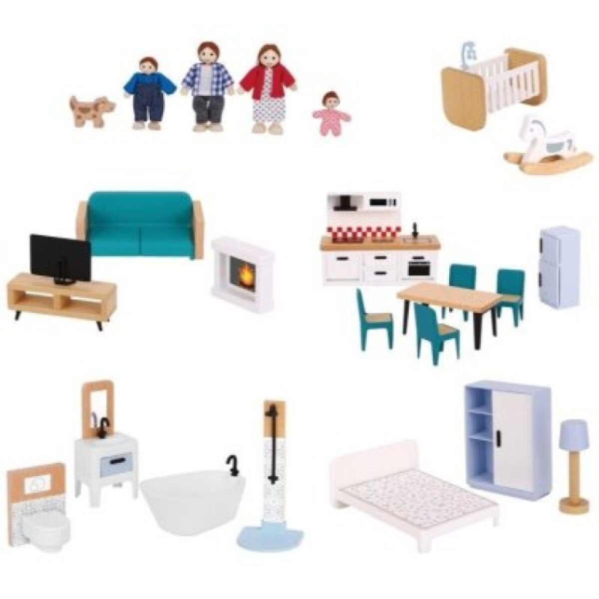 2 Kids Toys Domeček pro panenky Barbora s příslušenstvím