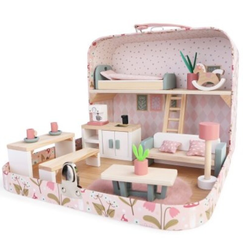 2 Kids Toys Domeček pro panenky v kufříku - Kuchyně