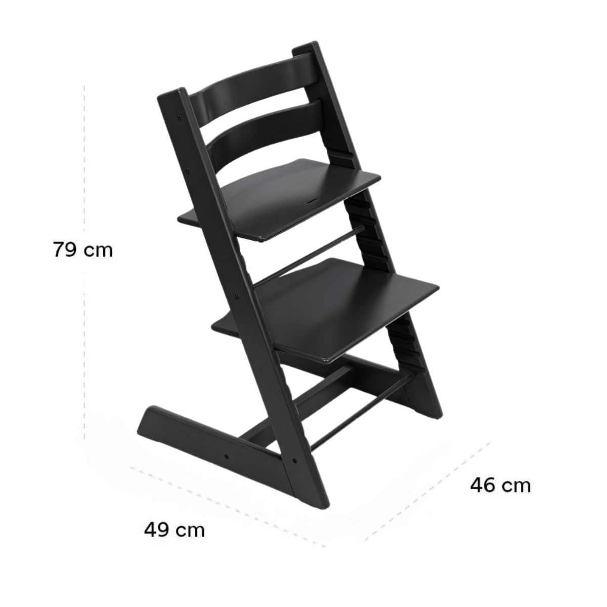 Stokke Tripp Trapp Židlička - Black