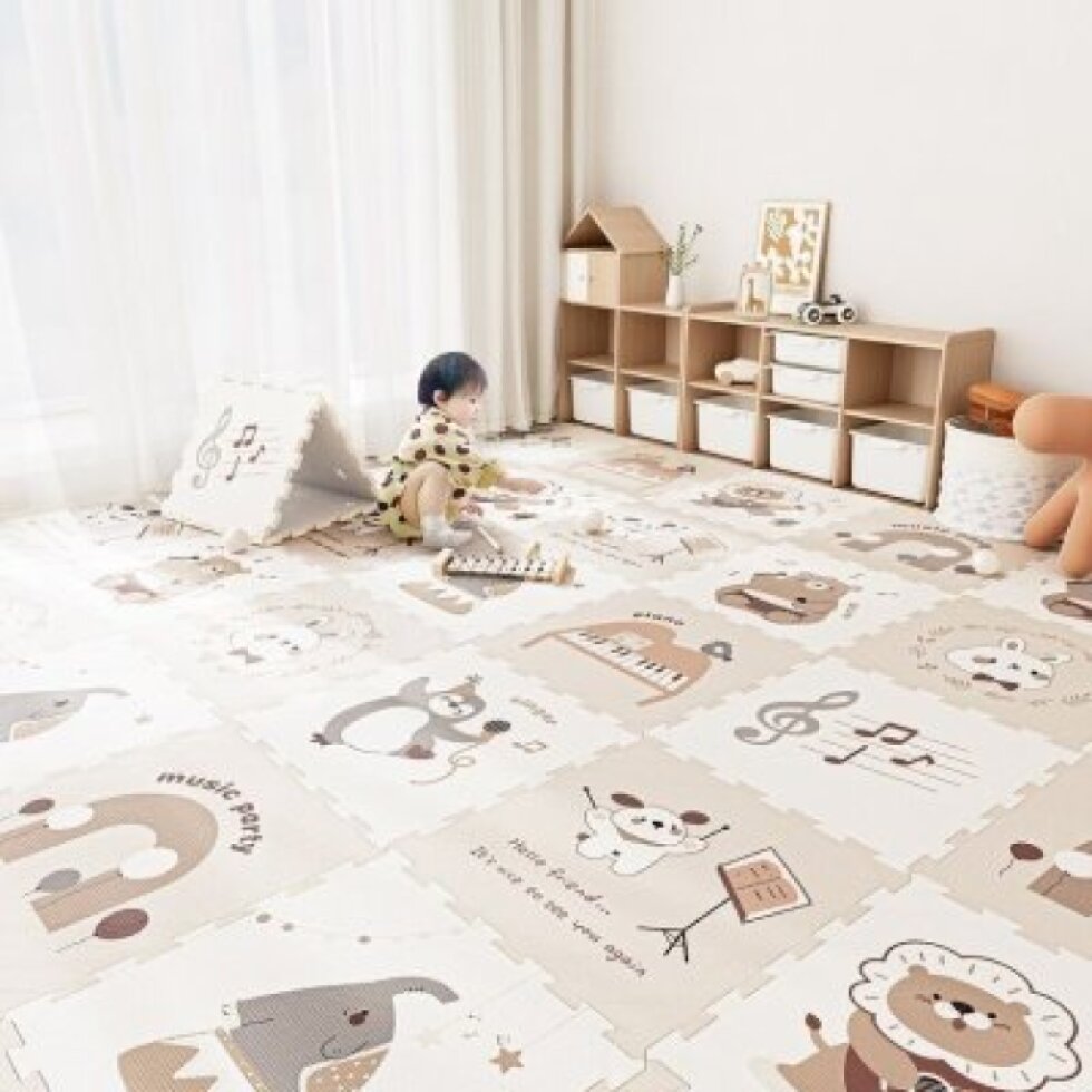 2 Kids Toys Podložka na hraní - Zvířecí párty, 9 dílů