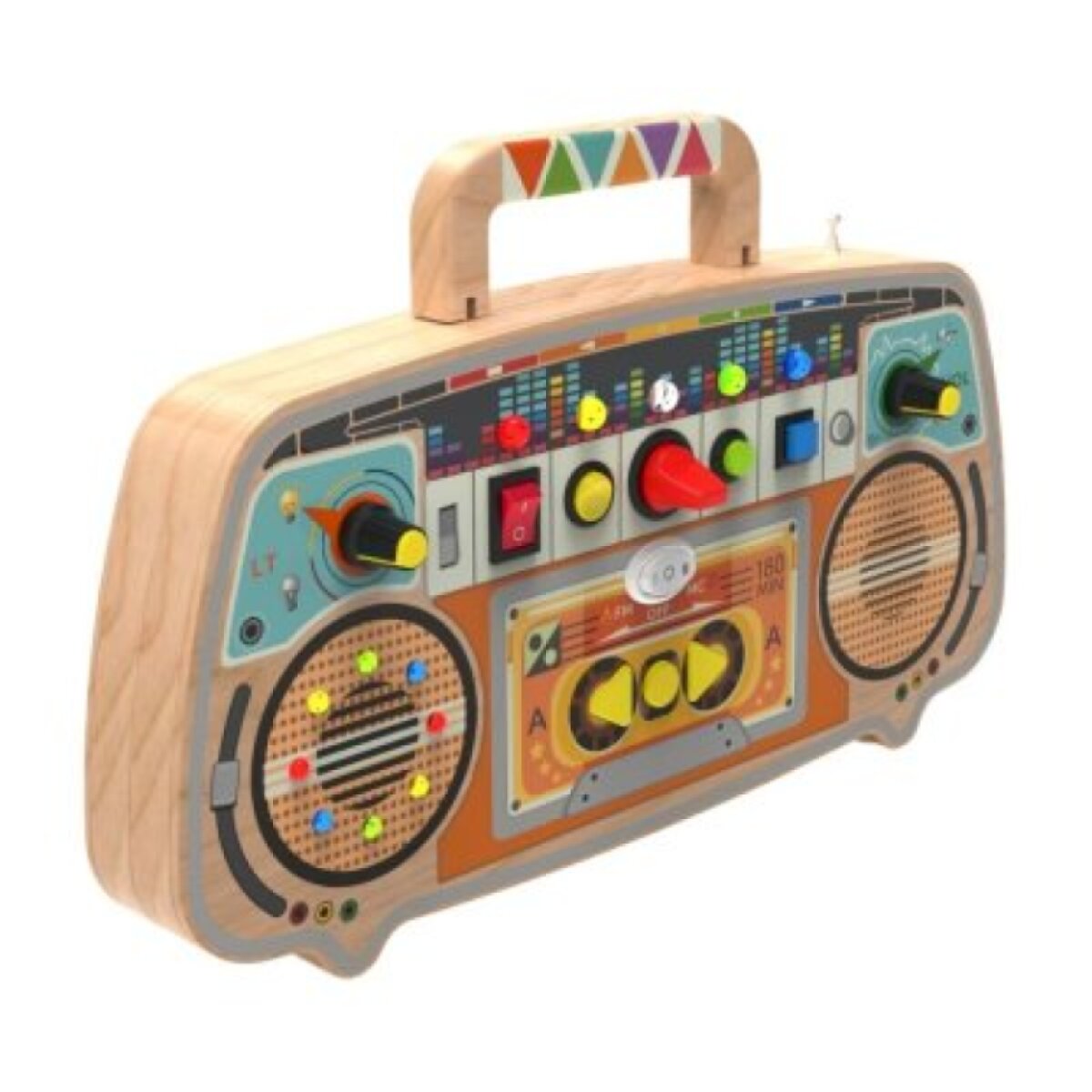 2 Kids Toys Activity board - Dřevěné FM rádio