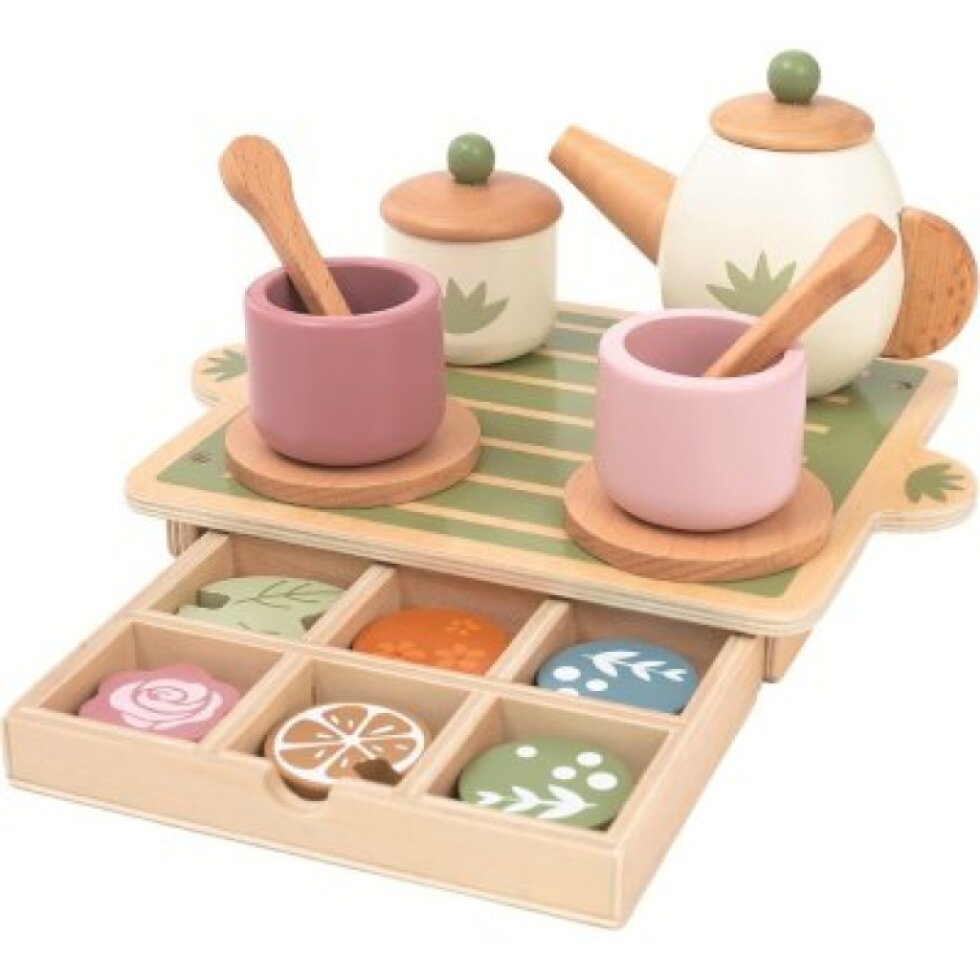 2 Kids Toys Dřevěný čajový set