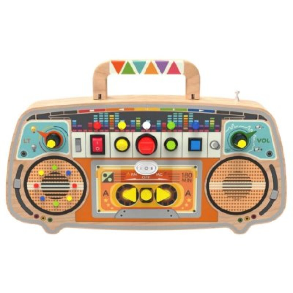 2 Kids Toys Activity board - Dřevěné FM rádio
