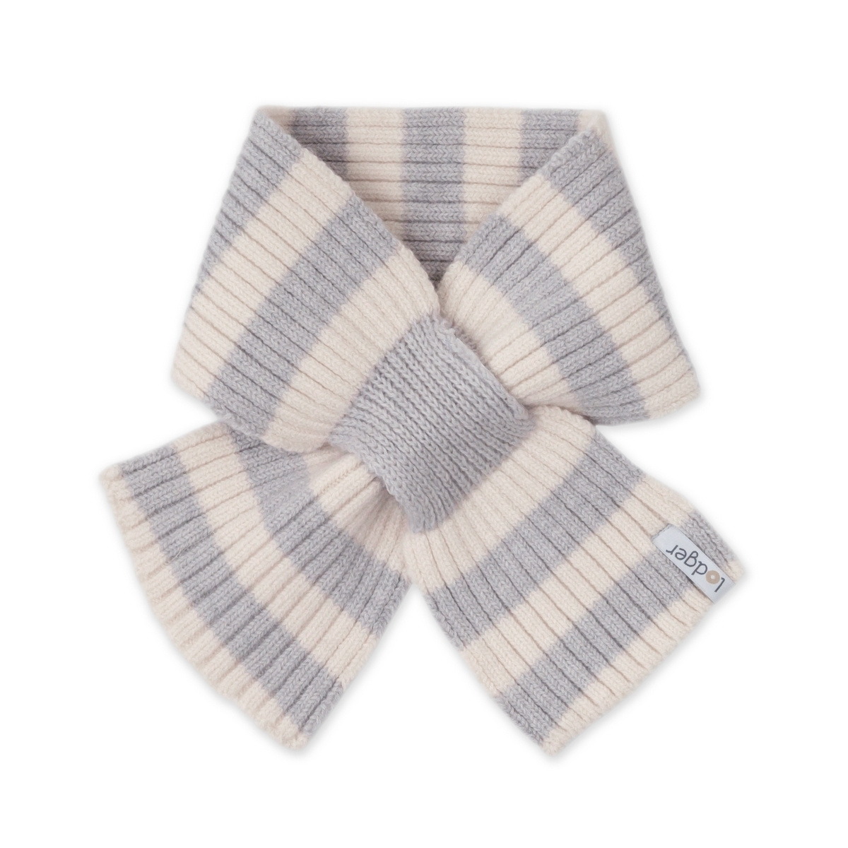 Lodger Šála Stripe Merino - Storm