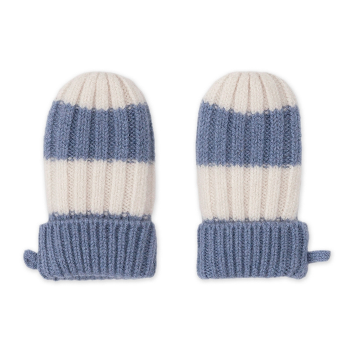 Lodger Rukavice Stripe Merino - Stone, vel. 0 - 12 měsíců