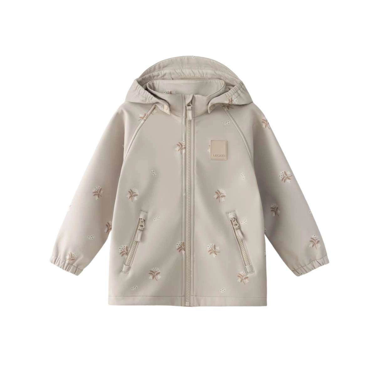 Leokid Softshellová bunda Lake - Silver Cloud Flower, vel. 104