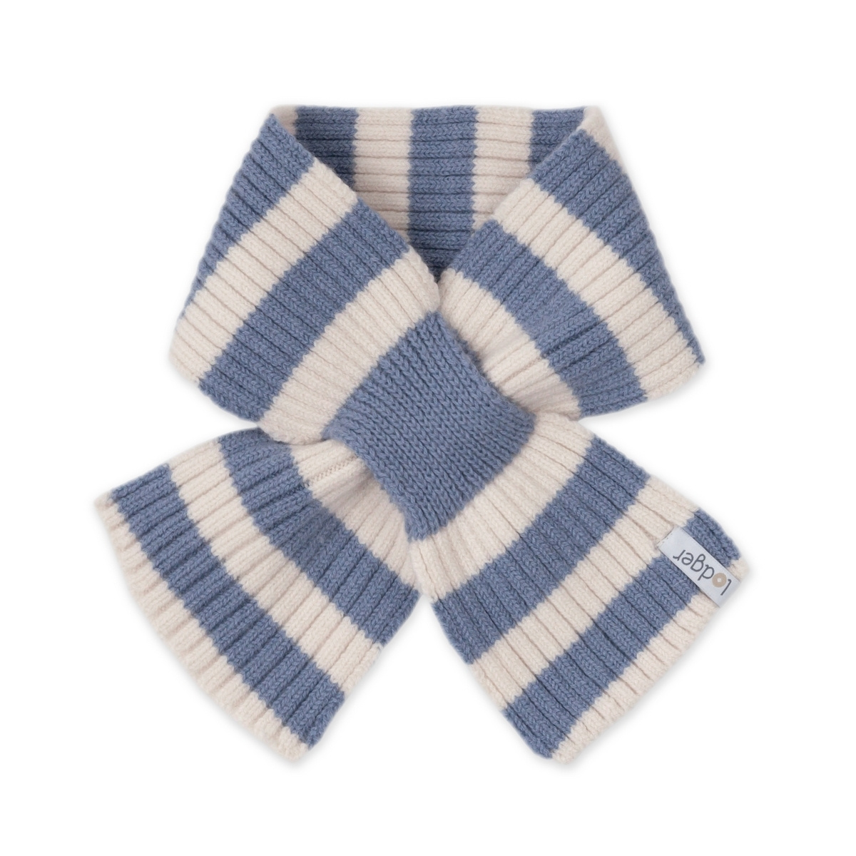 Lodger Šála Stripe Merino - Stone