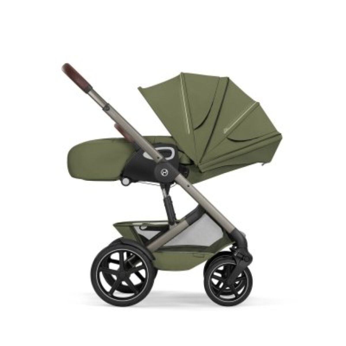 Cybex Talos S Lux Kompletní kočárek se skládací korbou New - Taupe/Moss Green