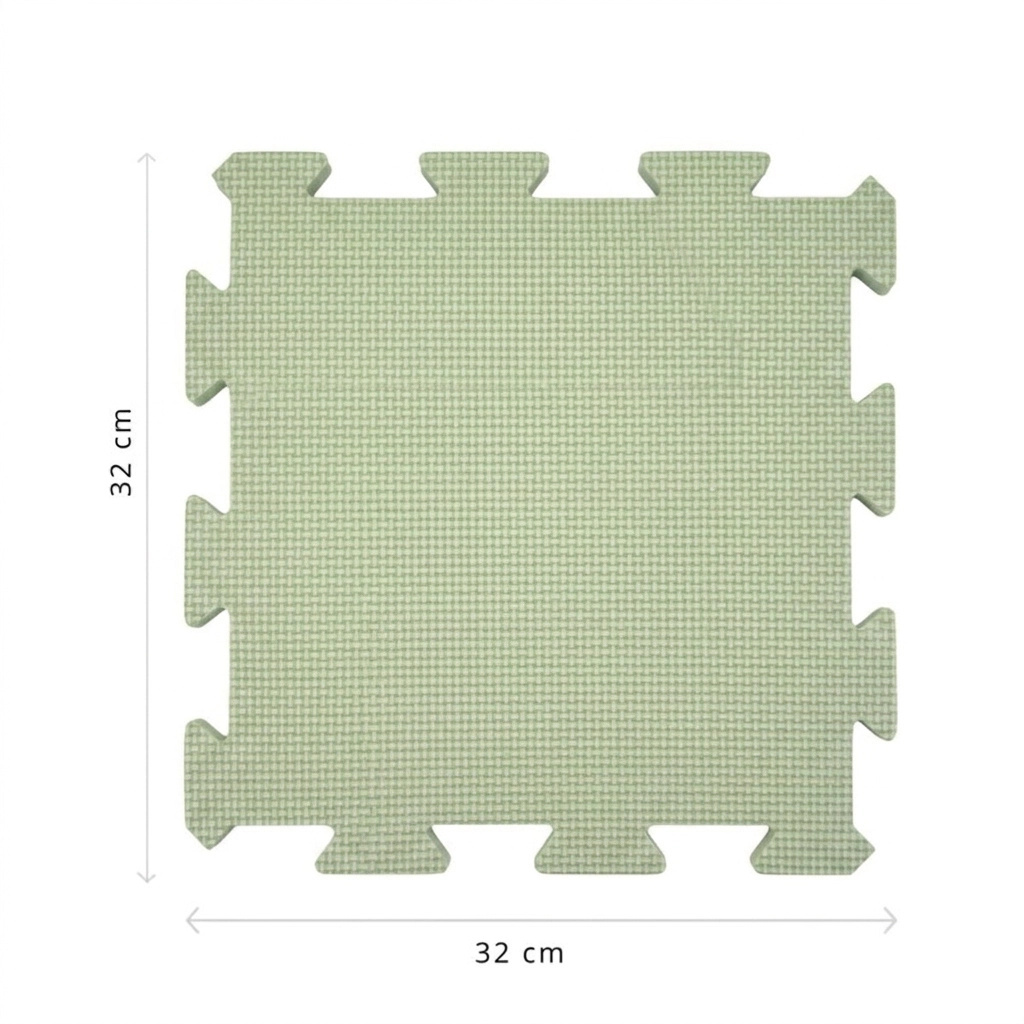 Nido Nido Pěnová hrací podložka Puzzle 18ks - Dusty Blue/Sage Green
