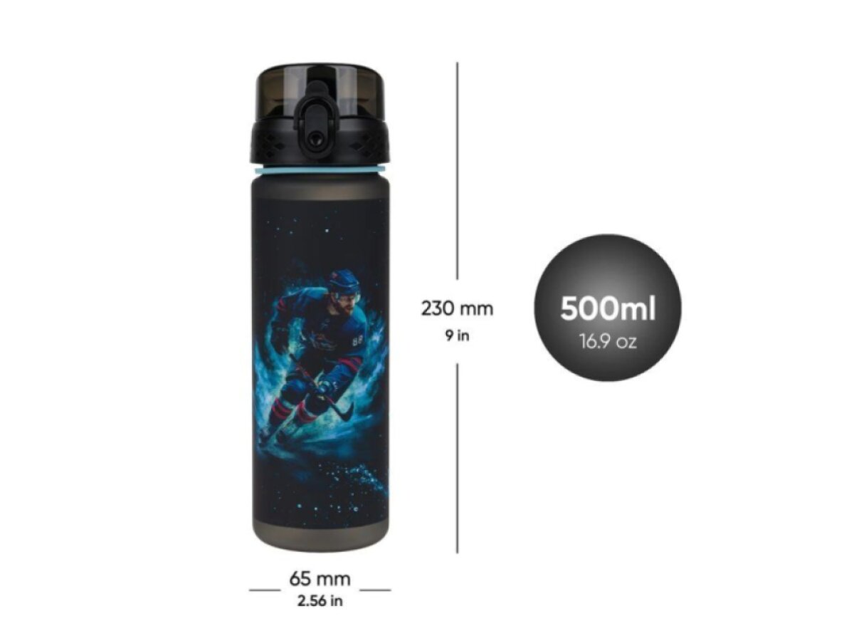 BAAGL Tritanová láhev na pití 500 ml Hokej