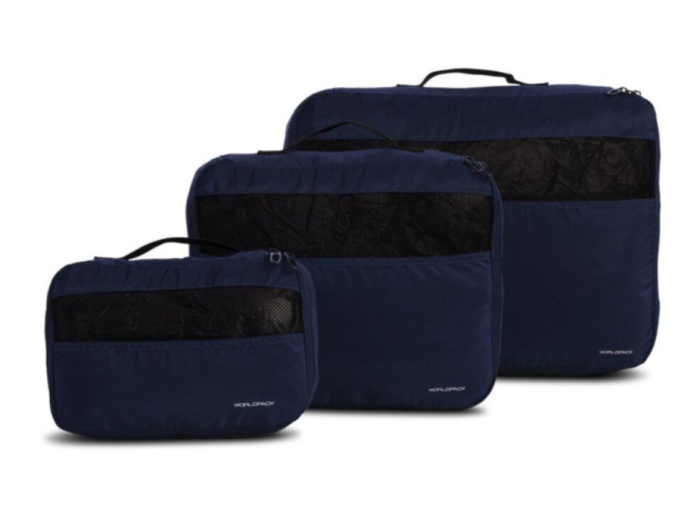 SET 3ks cestovních organizérů na oblečení WORLDPACK S,M,L