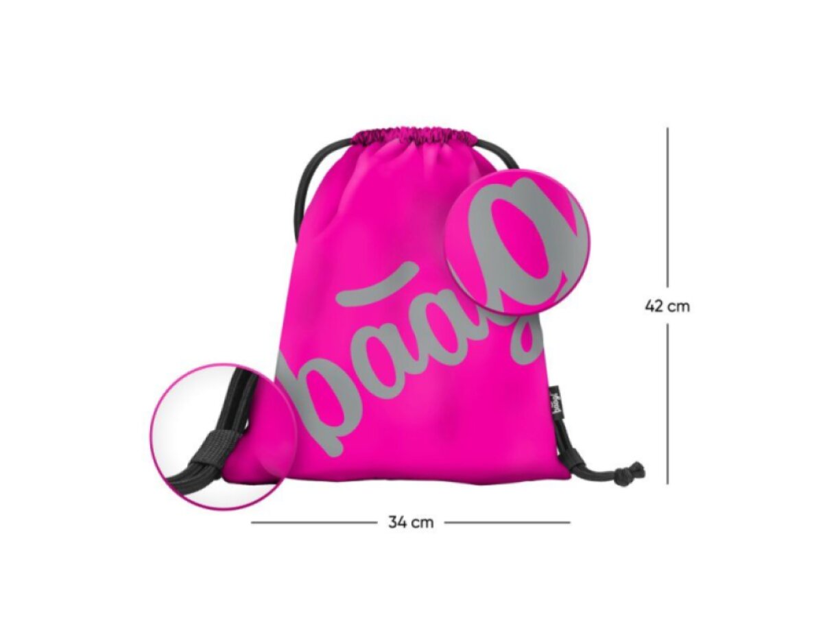 BAAGL Sáček Skate Pink