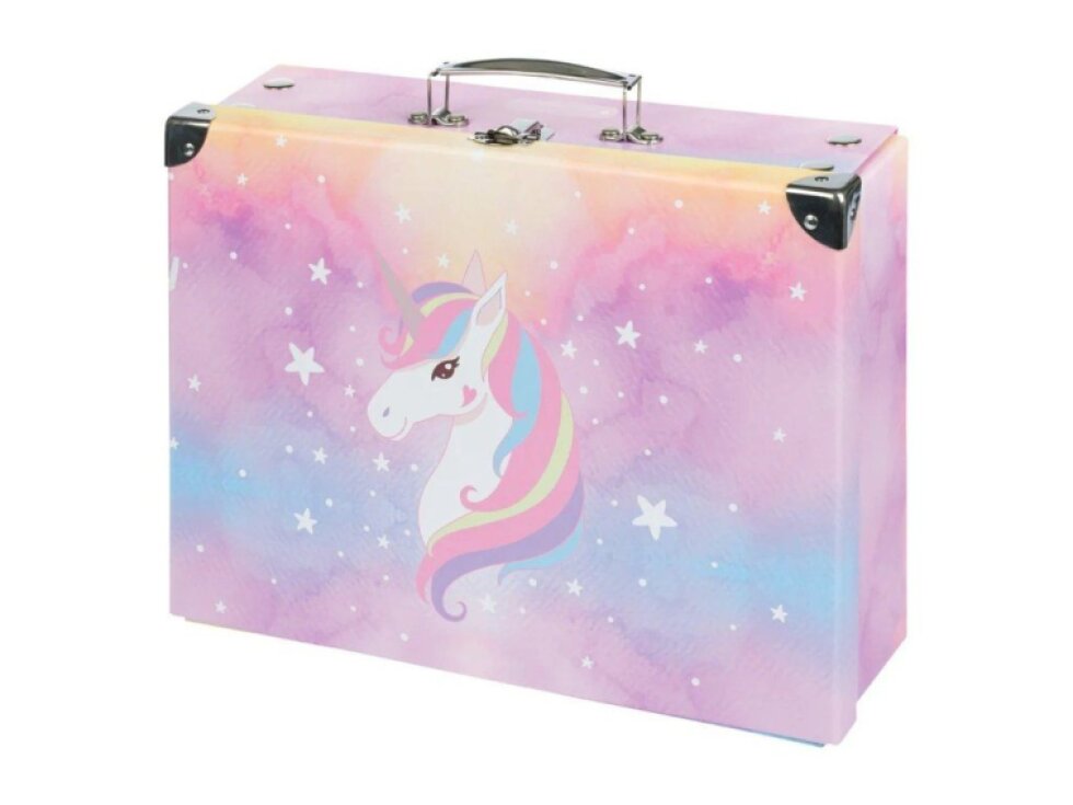BAAGL Skládací školní kufřík Rainbow Unicorn