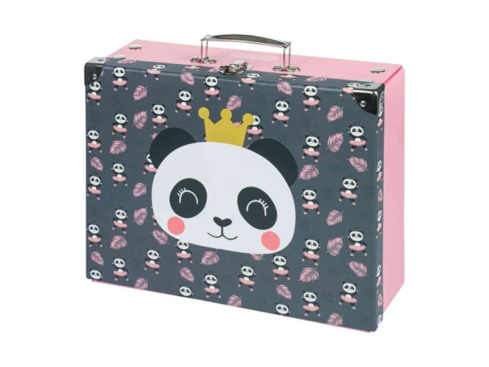 BAAGL Skládací školní kufřík Panda s kováním