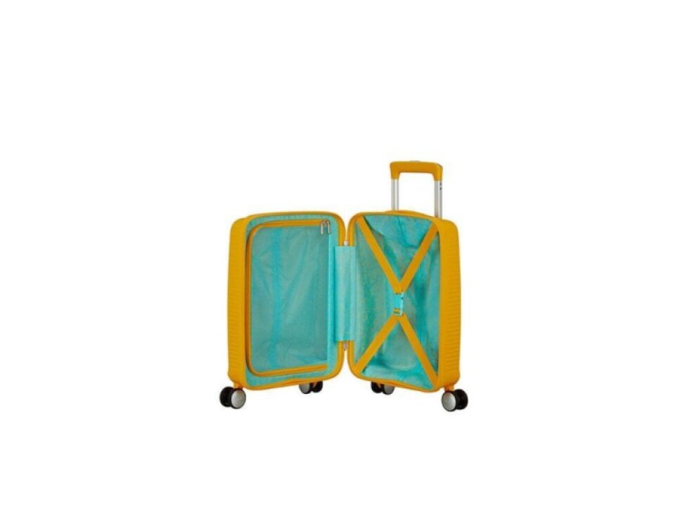 American Tourister SOUNDBOX MINI SPINNER 47 Golden Yellow