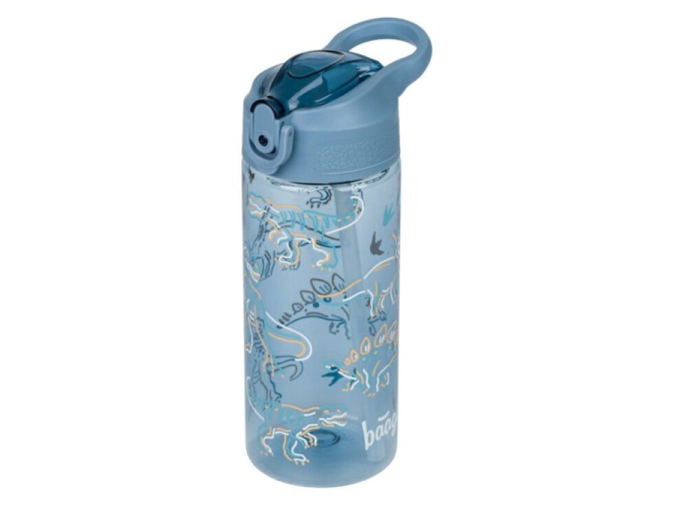 BAAGLTritanová láhev na pití s brčkem 500 ml Dino
