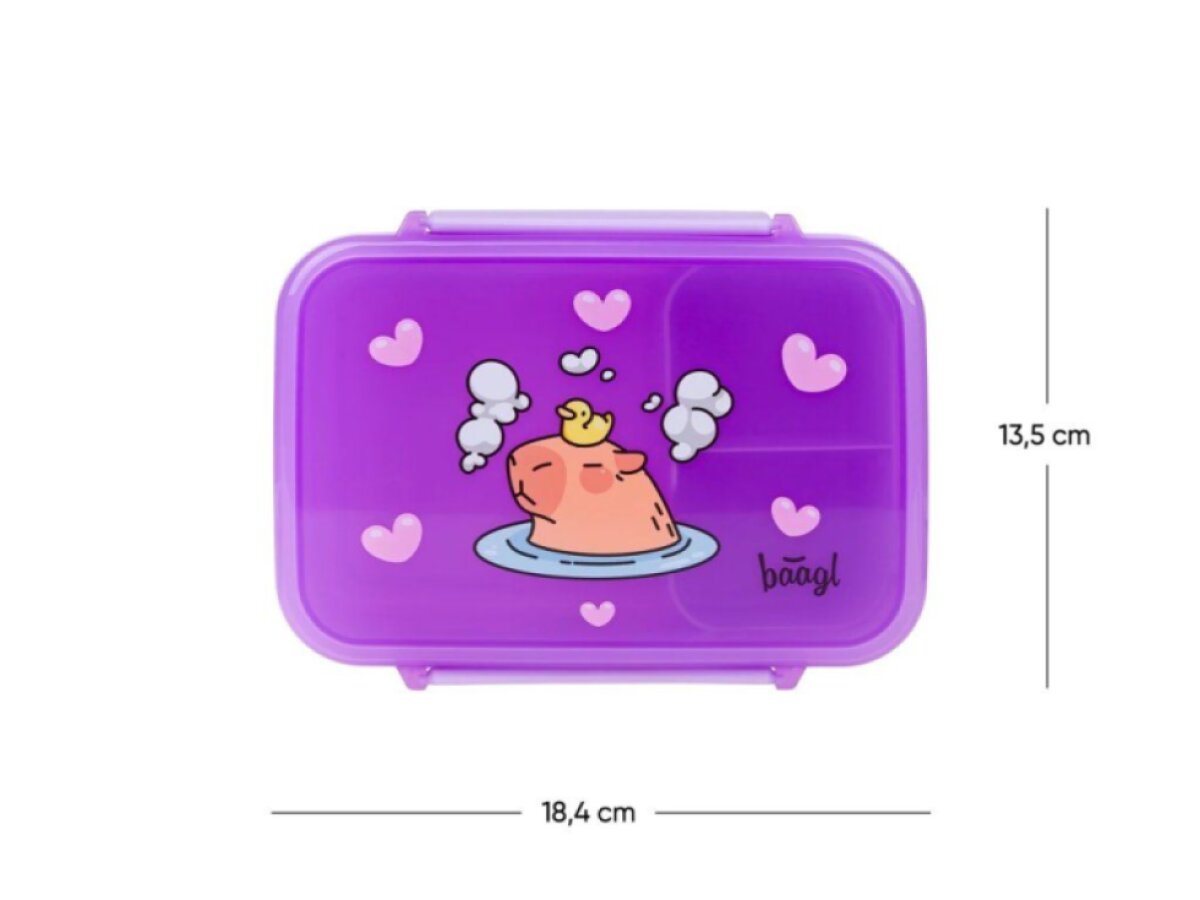 BAAGL Box na svačinu s přihrádkami Kapybara
