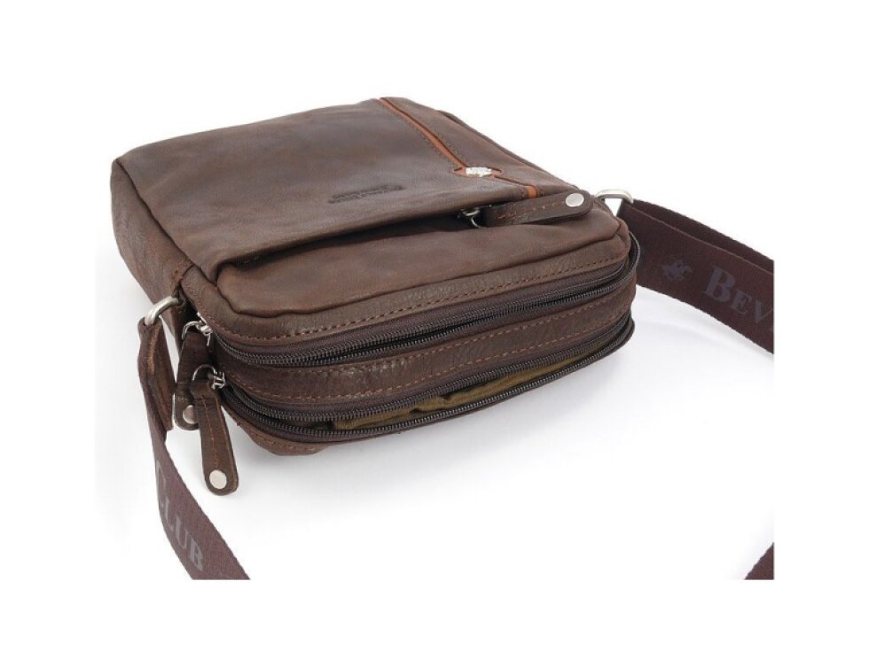 Taška crossbody kožená BHPC Explore M+