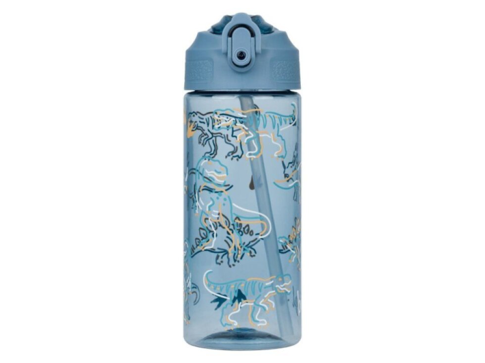 BAAGLTritanová láhev na pití s brčkem 500 ml Dino