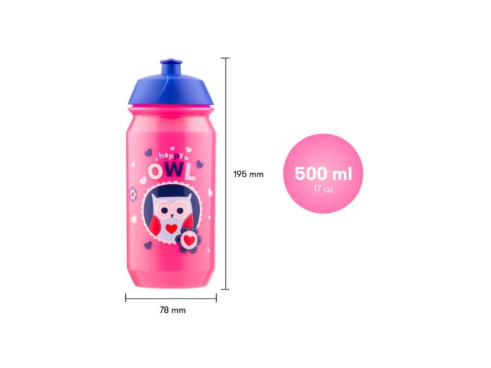 BAAGL Láhev na pití 500 ml Sovičky