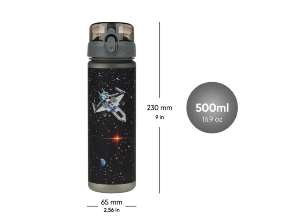 BAAGL Tritanová láhev na pití 500 ml Pixel Space