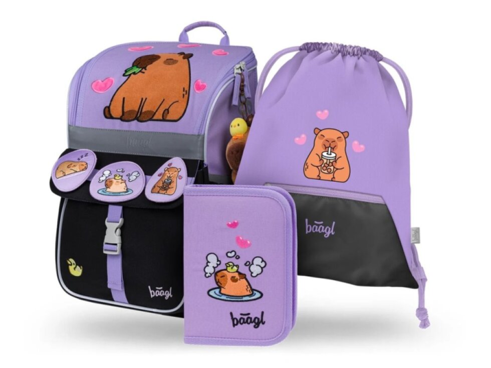 Baagl Školní set zippy Zippy Kapybara