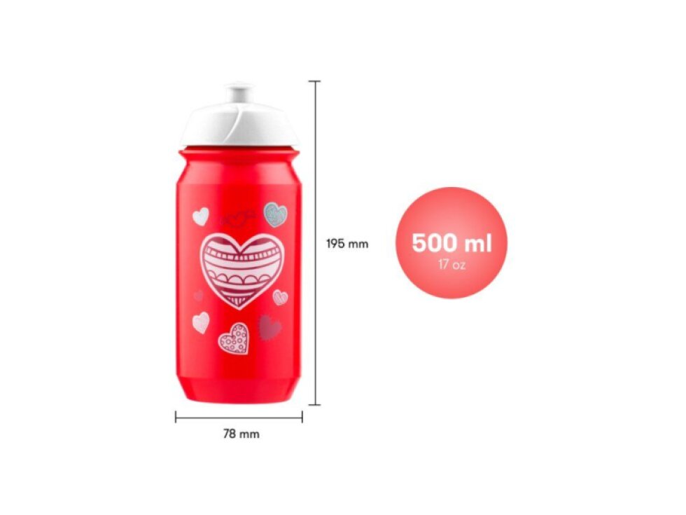 BAAGL Láhev na pití 500 ml Srdce