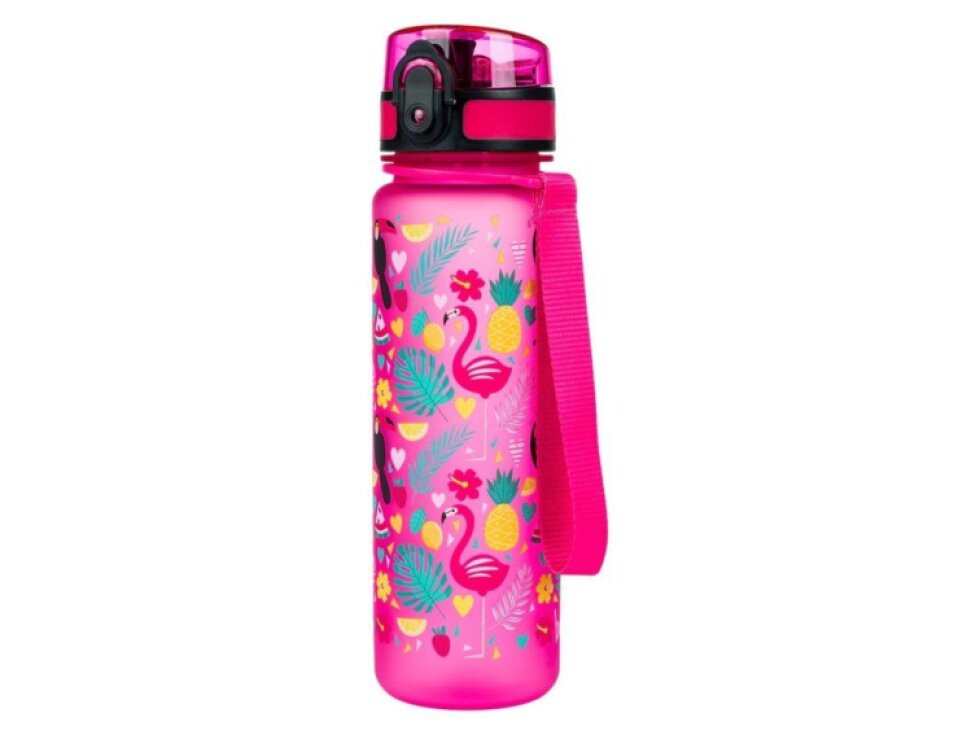 BAAGL Tritanová láhev na pití 500 ml Plameňáci