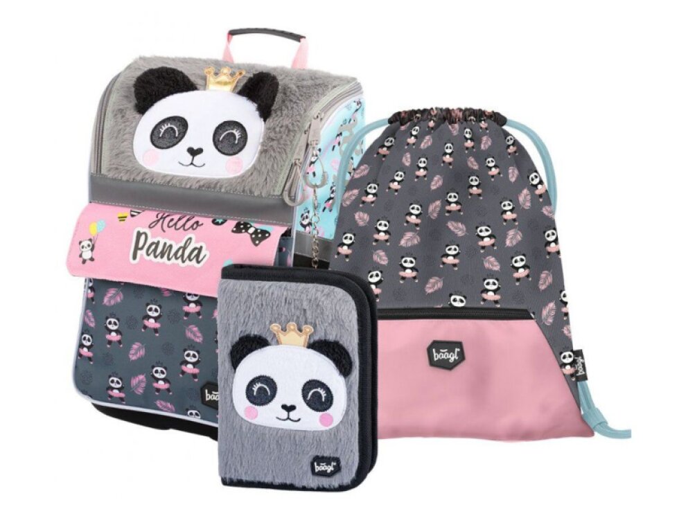 Baagl Školní set Zippy Panda