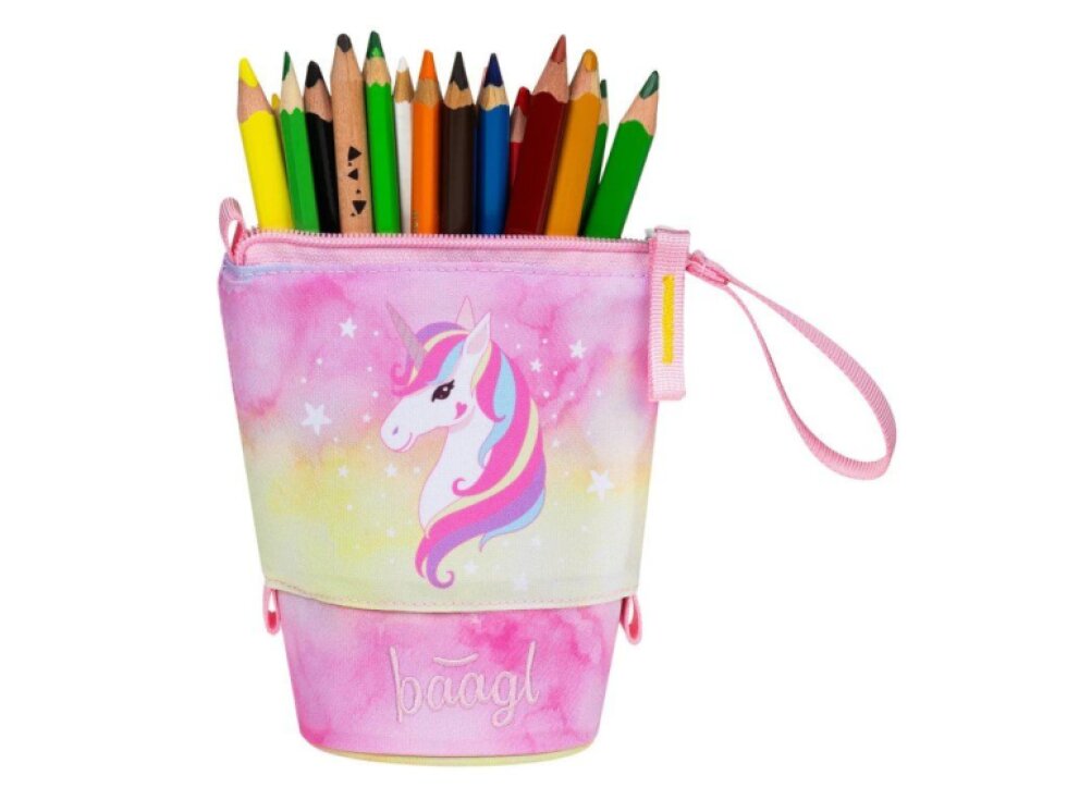 BAAGL Školní penál Pastelkovník Rainbow Unicorn