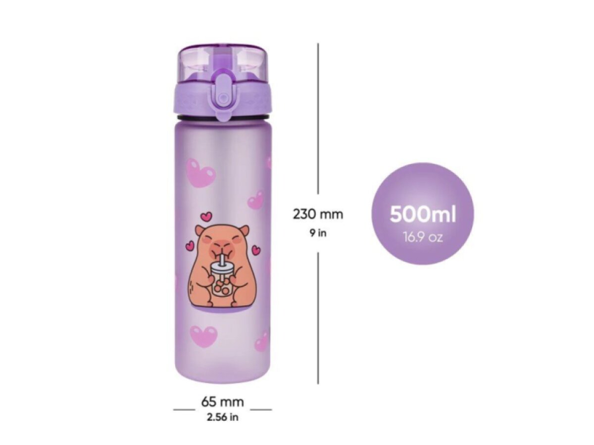 BAAGL Tritanová láhev na pití 500 ml Kapybara
