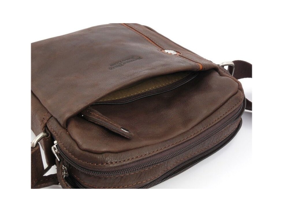 Taška crossbody kožená BHPC Explore M+