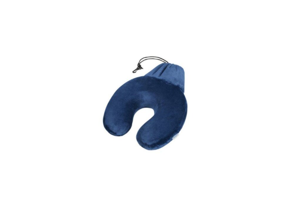 Samsonite Comfort Travelling MEMORY FOAM PILLOW + POUCH Midnight Blue